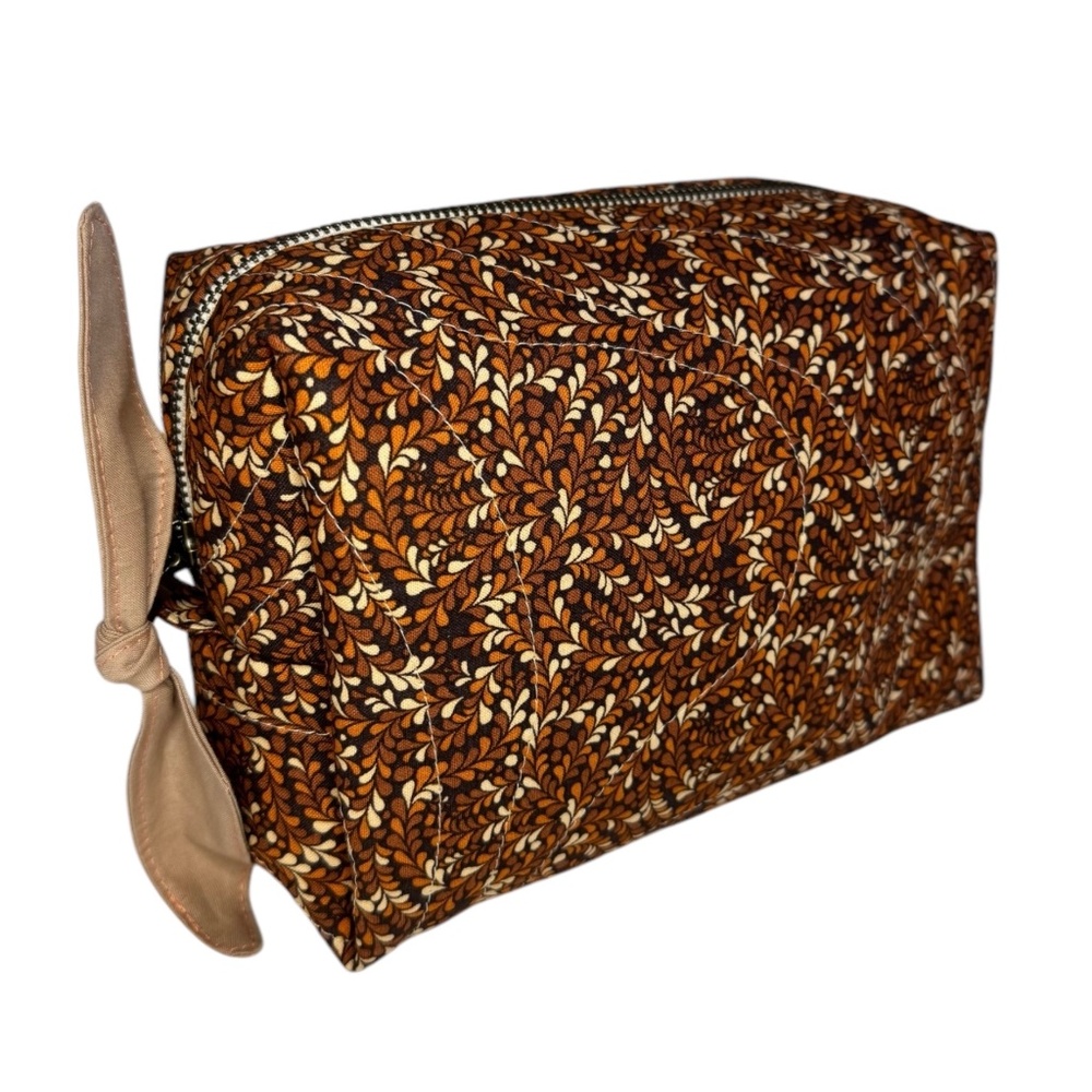 Handmade Boxy 60's Style Cosmetic Bag